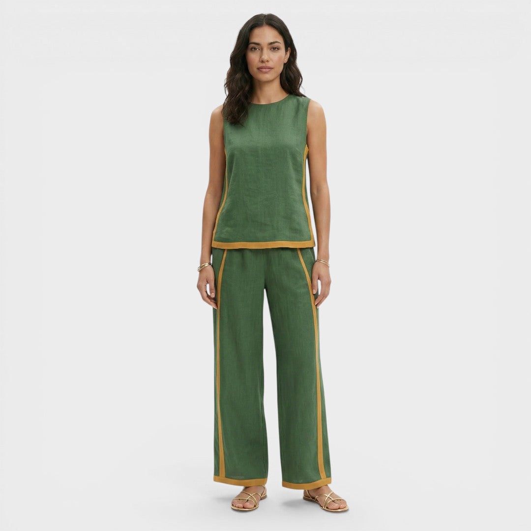 Conjunto Dos Piezas Mujer Color Block