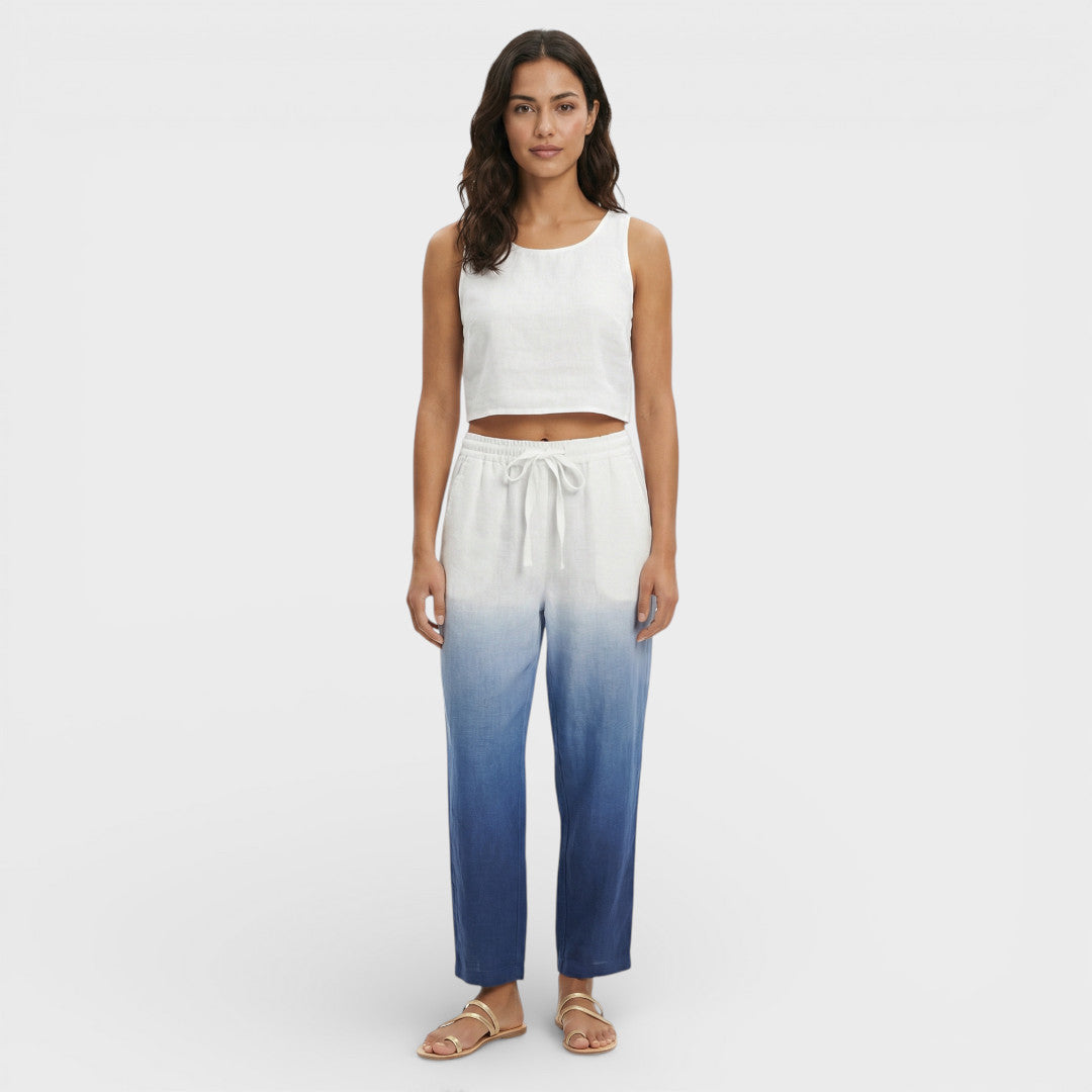 Pantalones Tobilleros Estampado Mujer