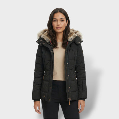 Chaqueta Teddy Mujer Con Capucha Cremallera