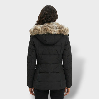 Chaqueta Teddy Mujer Con Capucha Cremallera