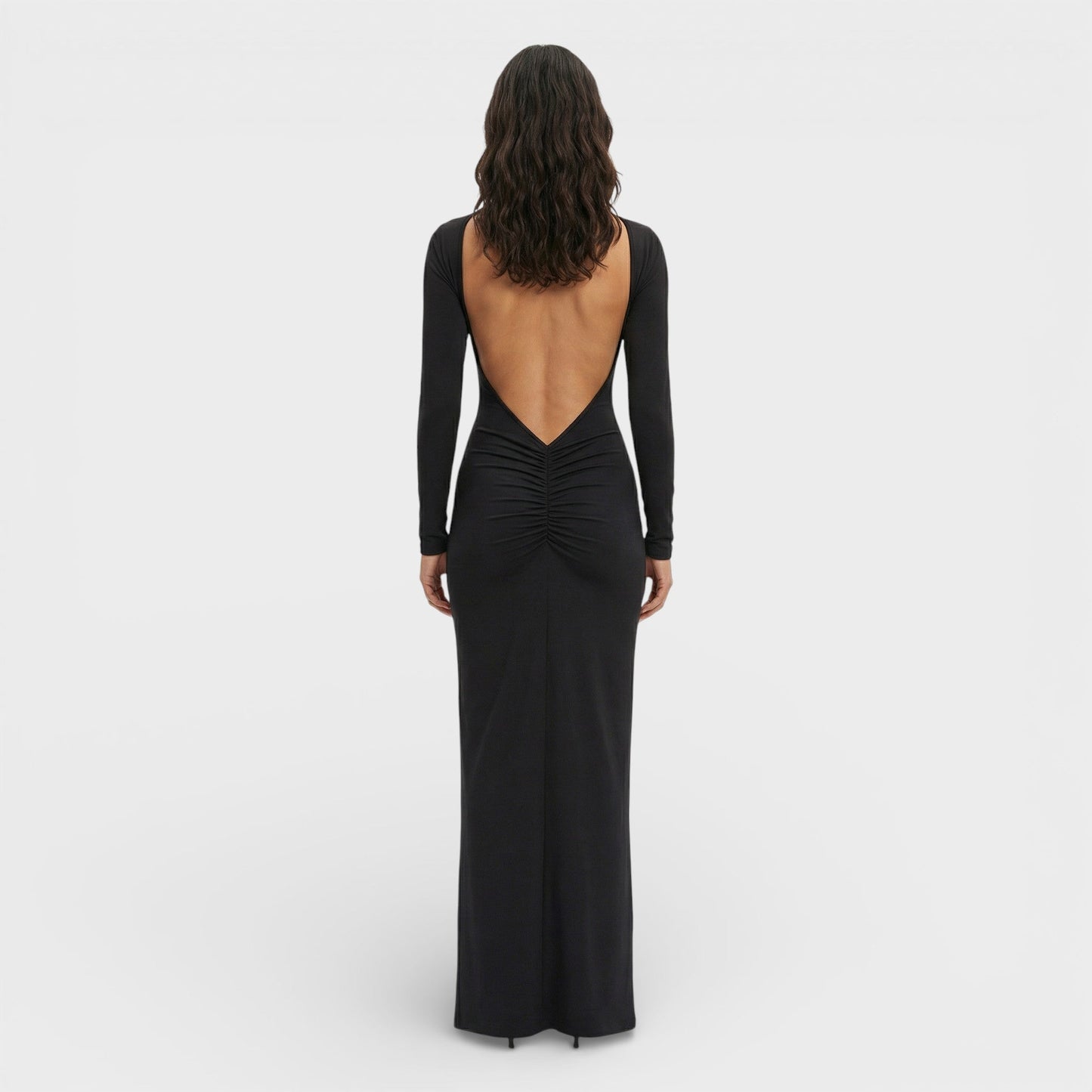 Vestido Maxi Espalda Abierta Elegante
