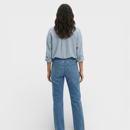 Camisa Plisada Ligera Mujer Elegante