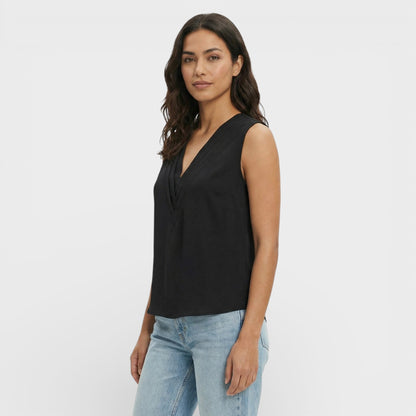 Blusa Sin Mangas Elegante Mujer