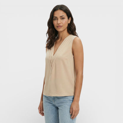 Blusa Sin Mangas Elegante Mujer