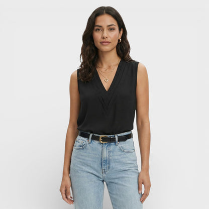 Blusa Sin Mangas Elegante Mujer