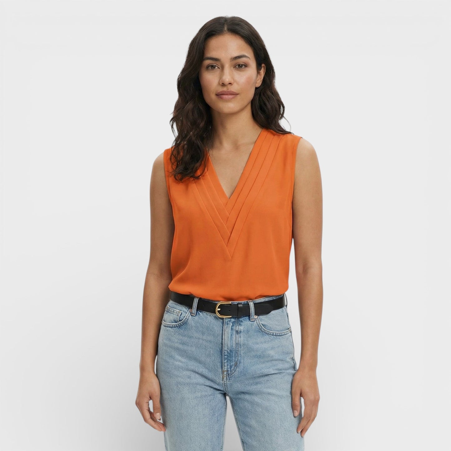 Blusa Sin Mangas Elegante Mujer