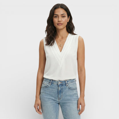 Blusa Sin Mangas Elegante Mujer