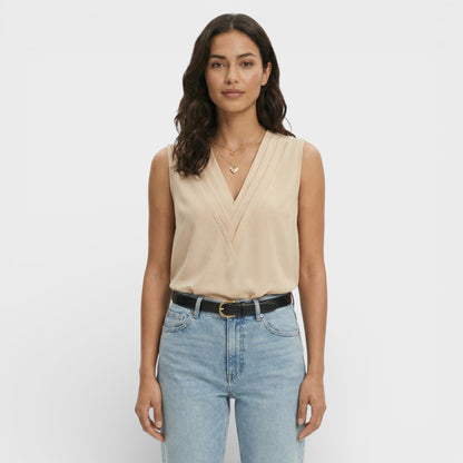 Blusa Sin Mangas Elegante Mujer