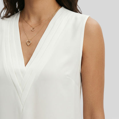 Blusa Sin Mangas Elegante Mujer