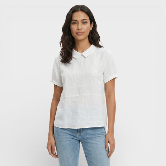Blusa Manga Corta Cuello Redondo