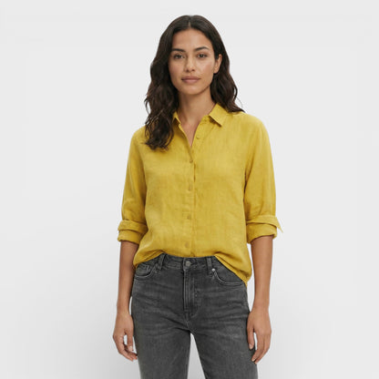 Camisa Lino Holgada Mujer Atemporal
