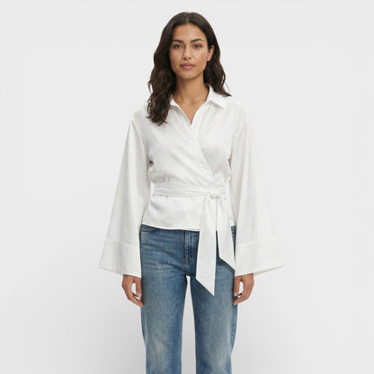 Camisa Corta Polo Mujer Elegante