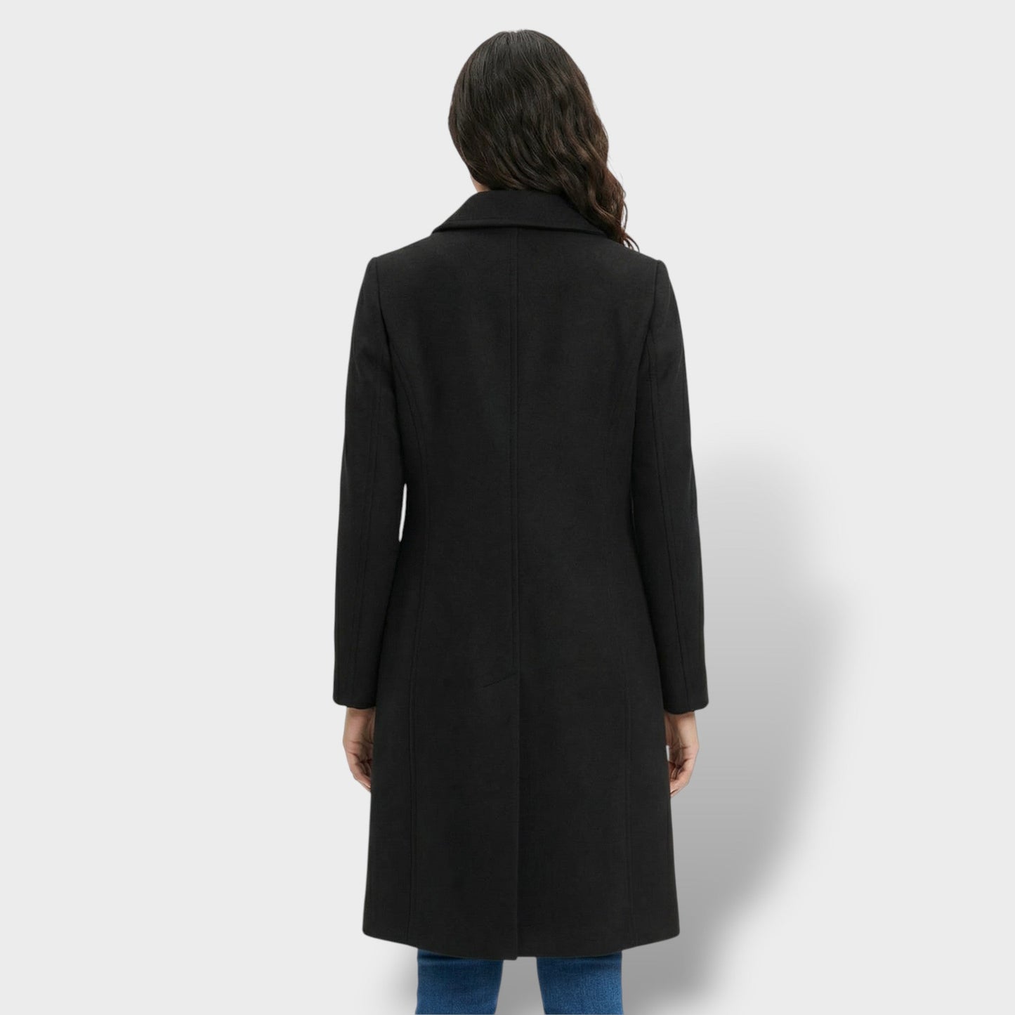 Abrigo Largo Mujer Botones Invierno