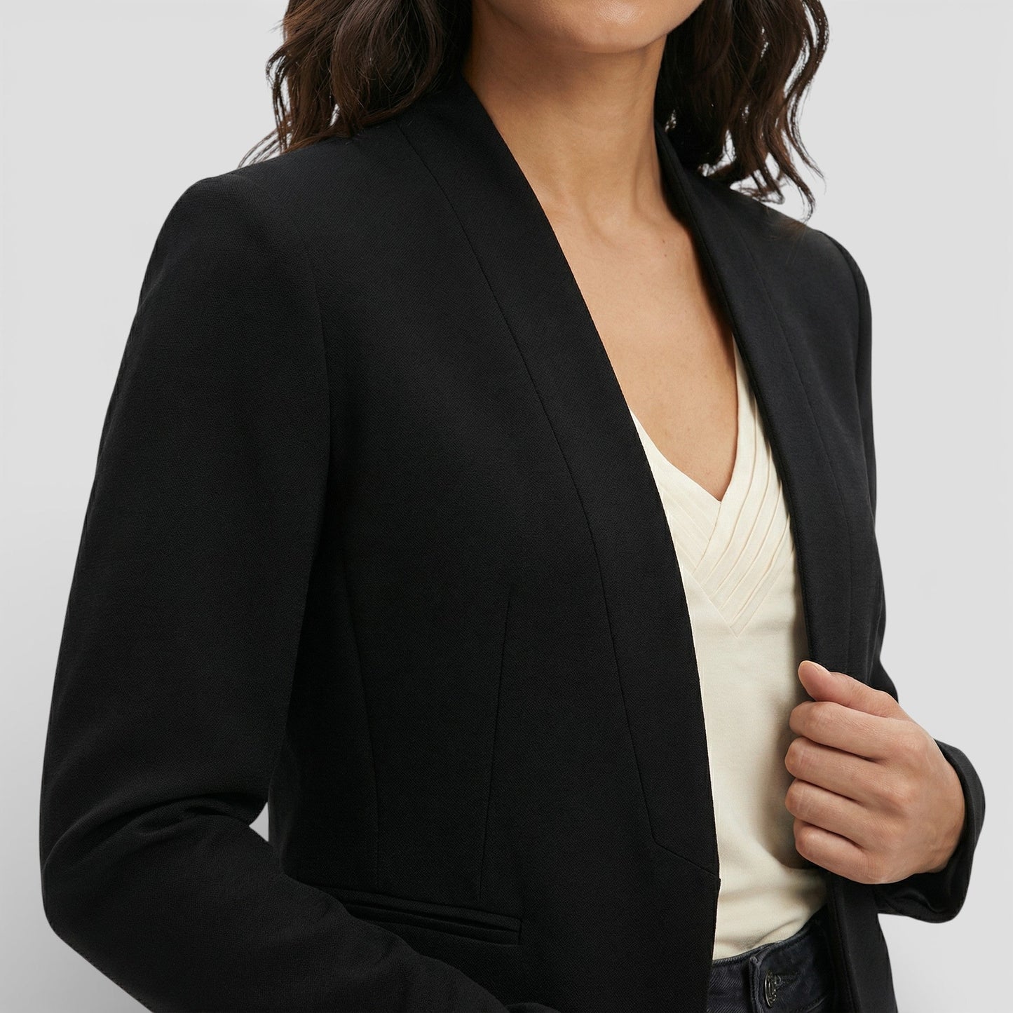 Chaqueta Fina Blanca Mujer