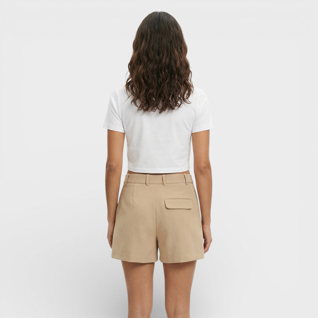 Shorts Vintage Tiro Alto Mujer