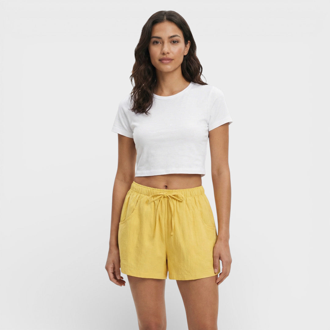 Pantalones Cortos Deportivos Cintura Alta