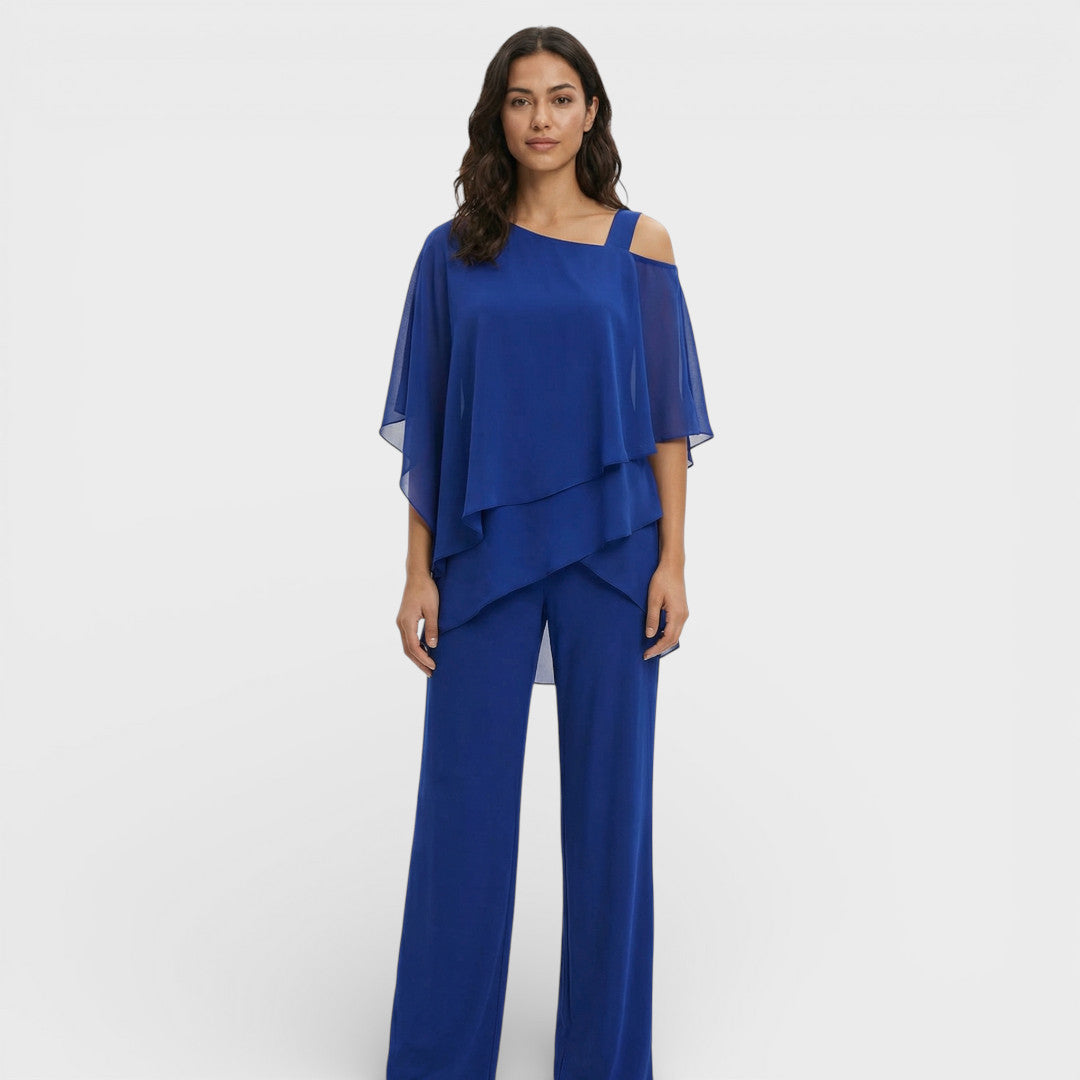 Conjunto Elegante Blusa Y Pantalón
