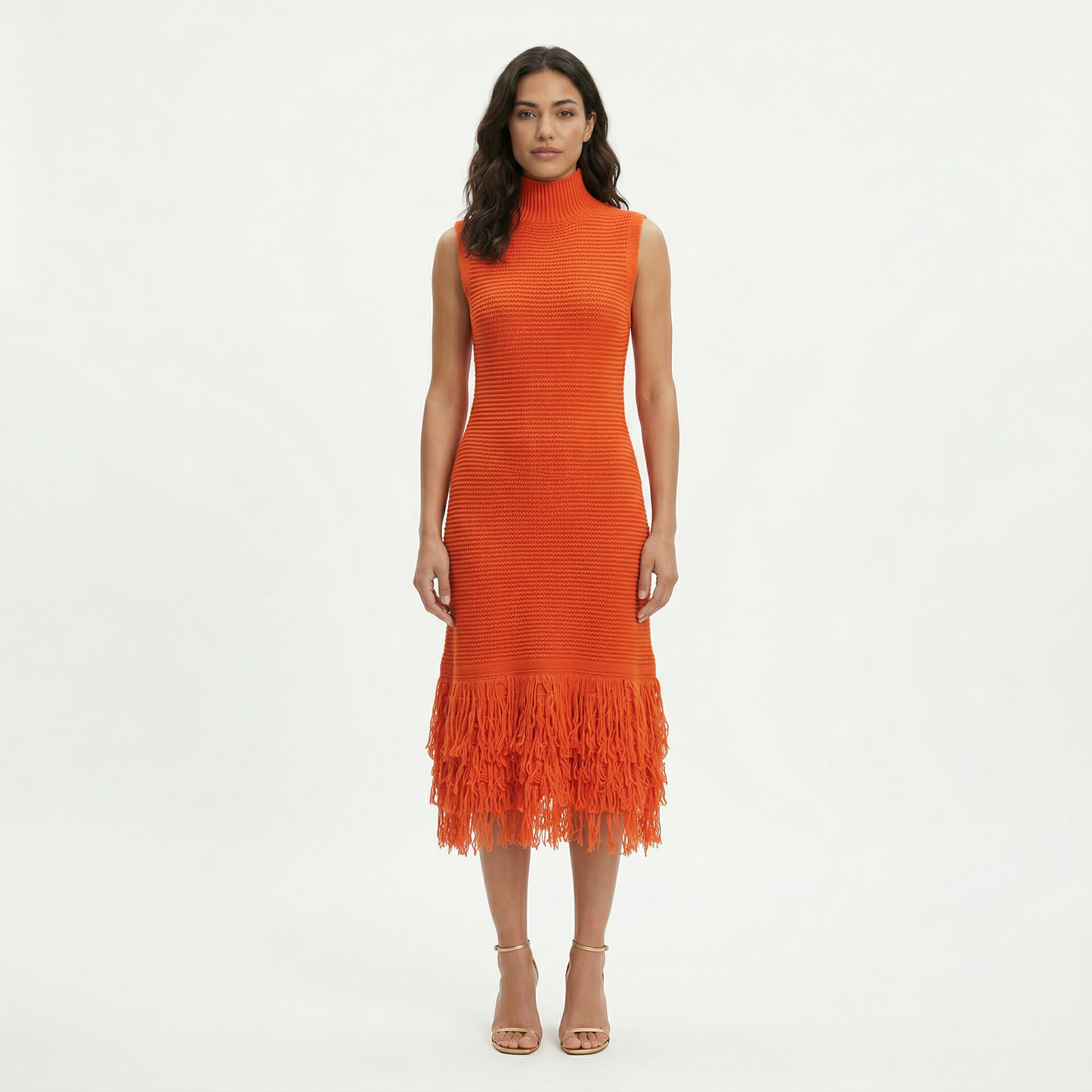 Vestido Midi Fiesta Sin Mangas