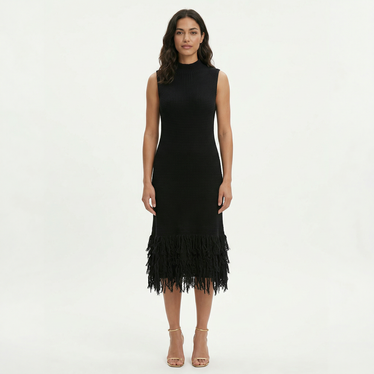 Vestido Midi Fiesta Sin Mangas