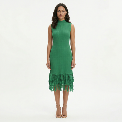 Vestido Midi Fiesta Sin Mangas