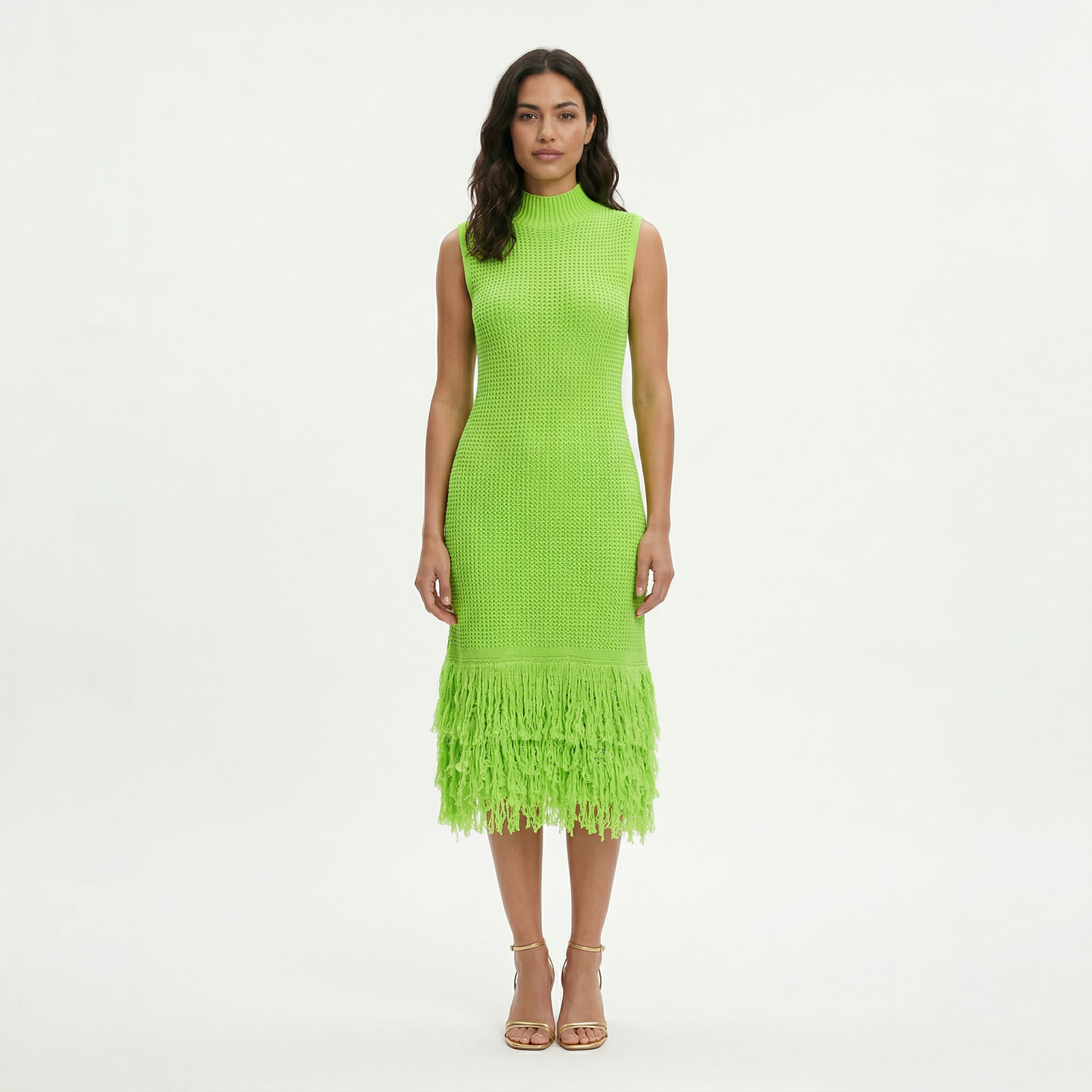 Vestido Midi Fiesta Sin Mangas
