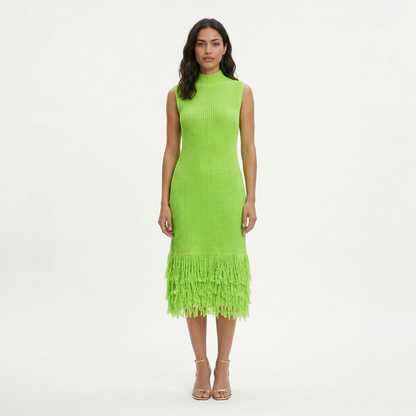 Vestido Midi Fiesta Sin Mangas
