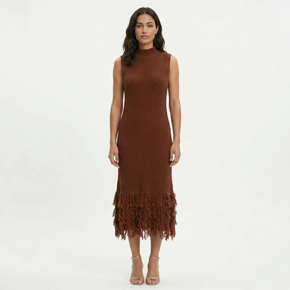 Vestido Midi Fiesta Sin Mangas