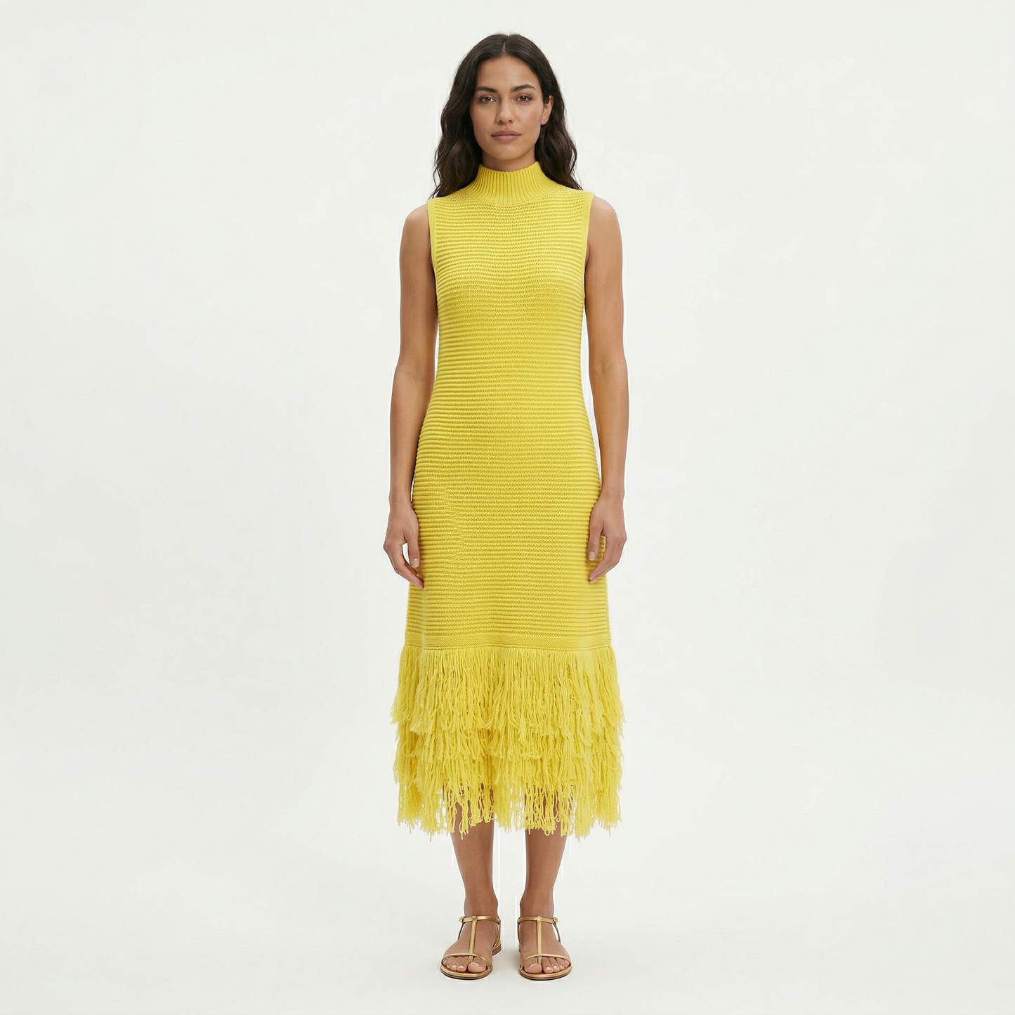 Vestido Midi Fiesta Sin Mangas