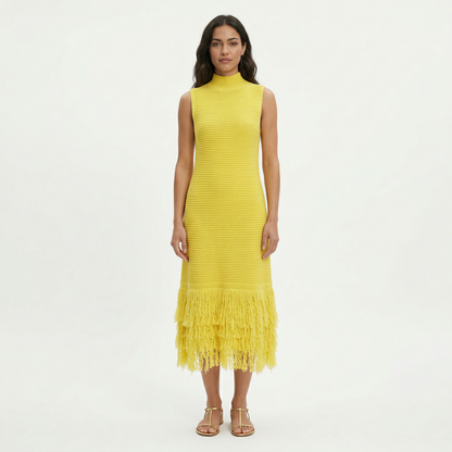 Vestido Midi Fiesta Sin Mangas