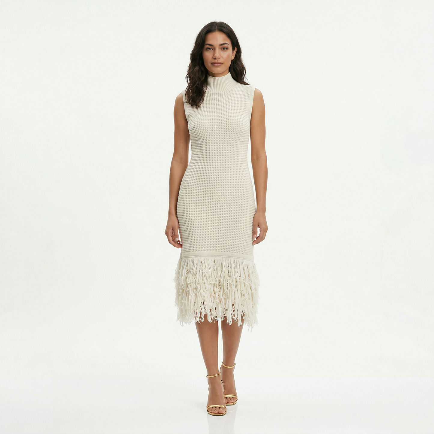 Vestido Midi Fiesta Sin Mangas