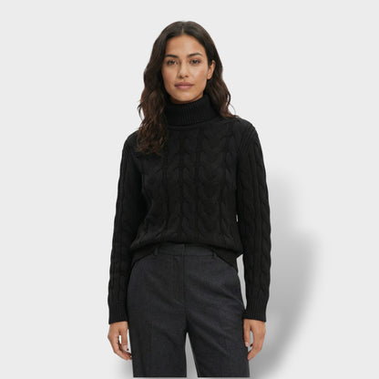 Jersey Cuello Alto Mujer Ajustado