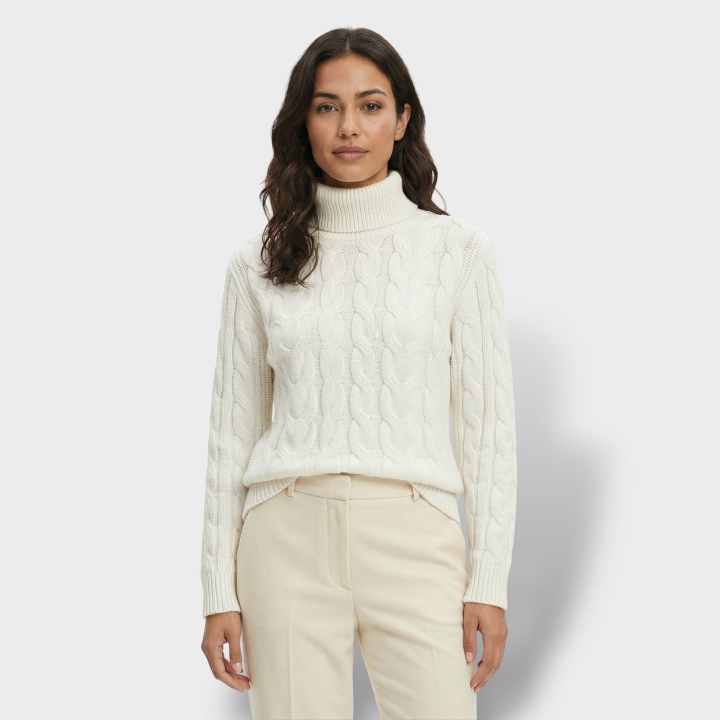 Jersey Cuello Alto Mujer Ajustado