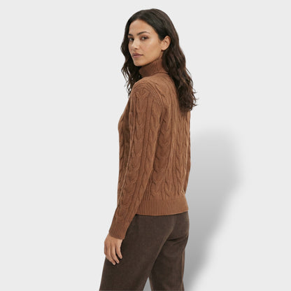 Jersey Cuello Alto Mujer Ajustado