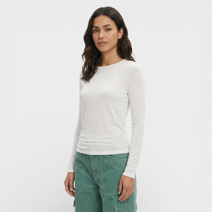 Camiseta Ajustada Manga Larga Mujer