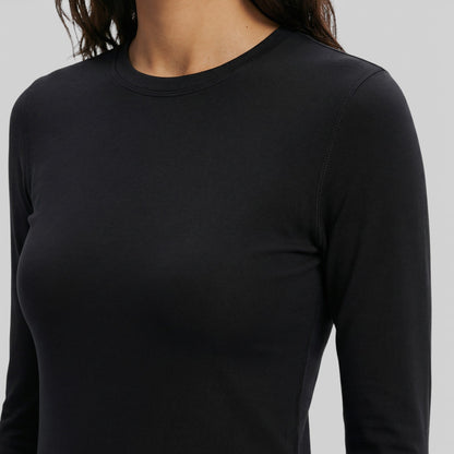 Camiseta Ajustada Manga Larga Mujer