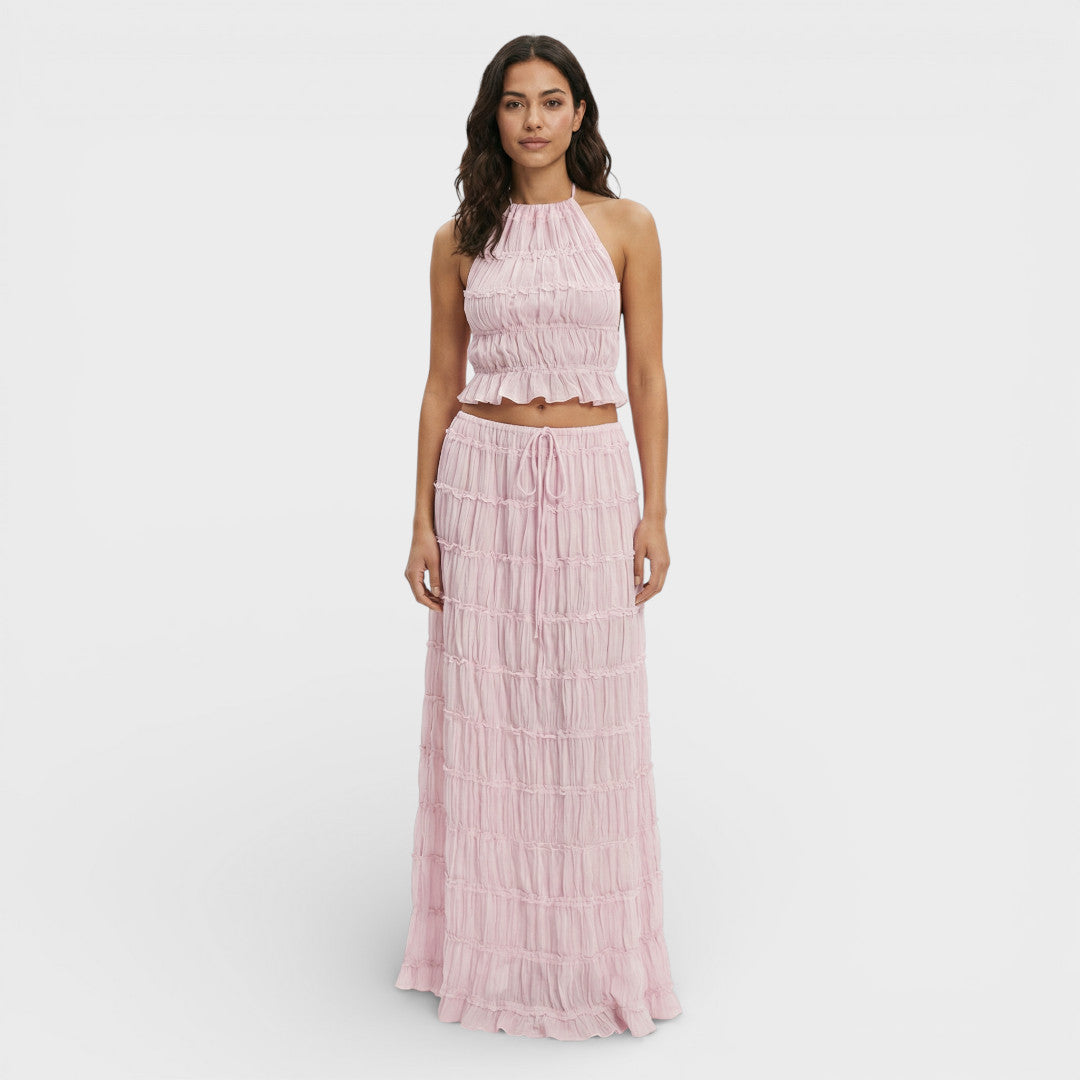 Conjunto Verano Mujer Falda Larga