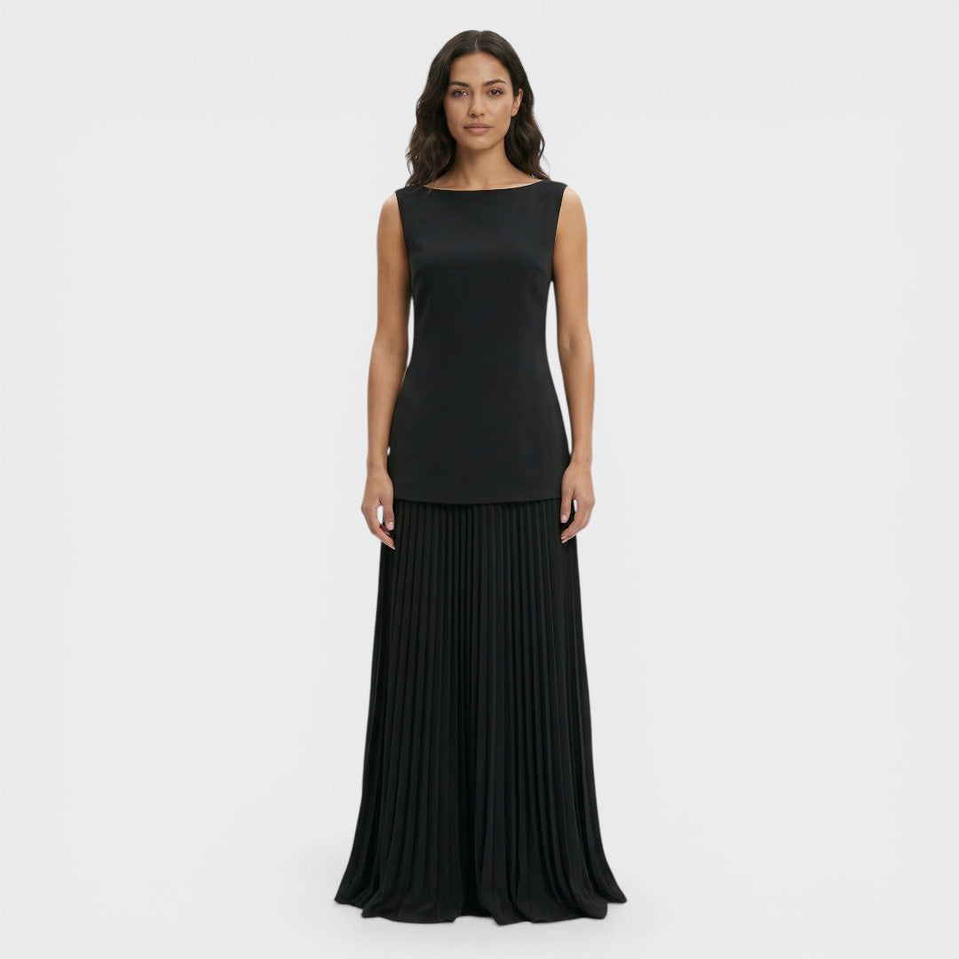 Conjunto Dos Piezas Vestido Plisado