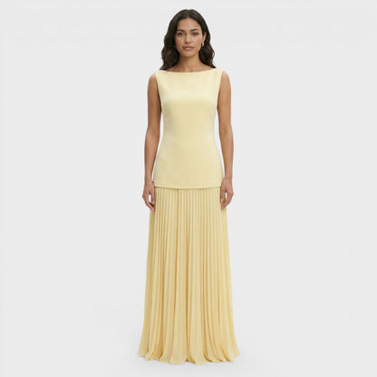 Conjunto Dos Piezas Vestido Plisado
