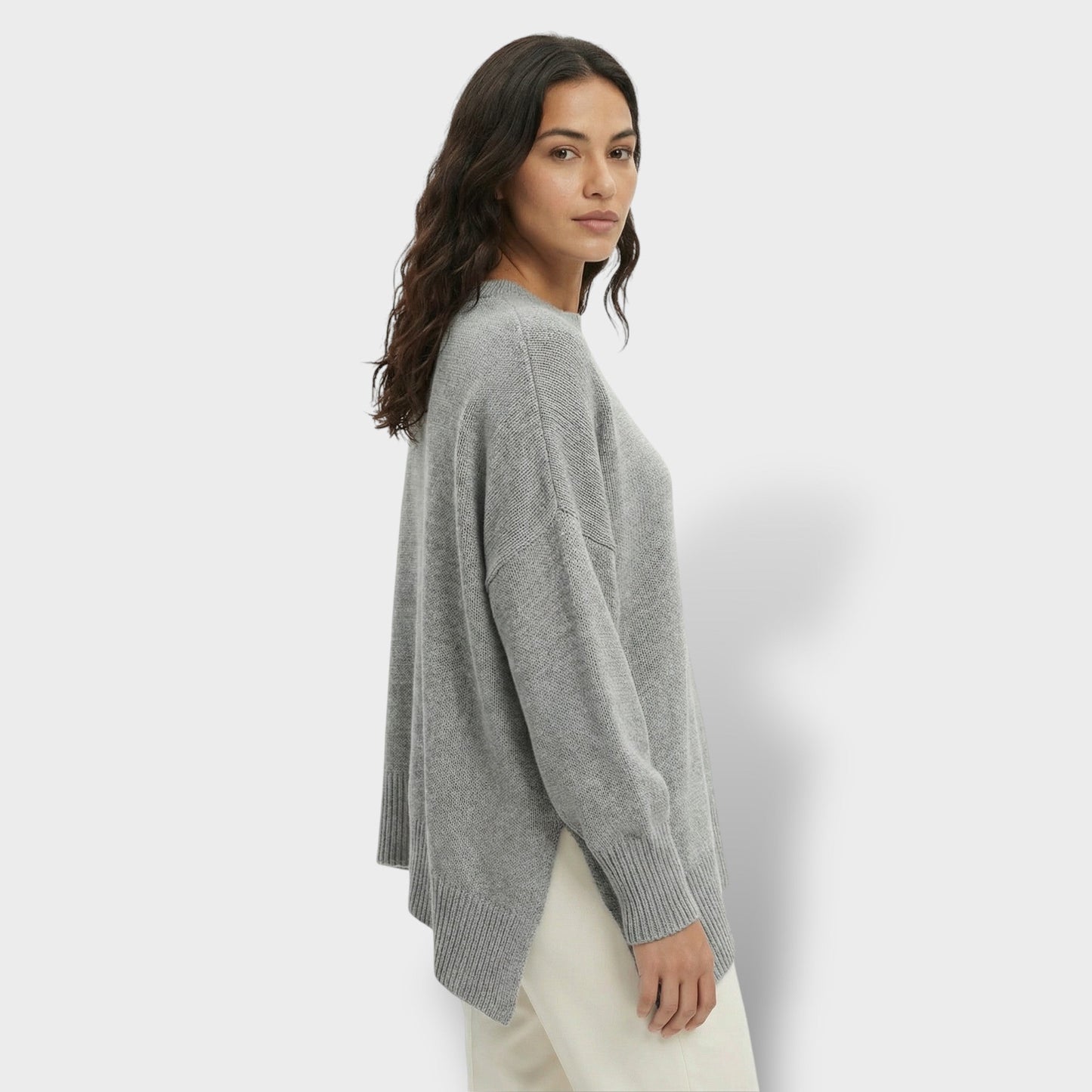 Suéter Oversize Manga Murciélago Mujer