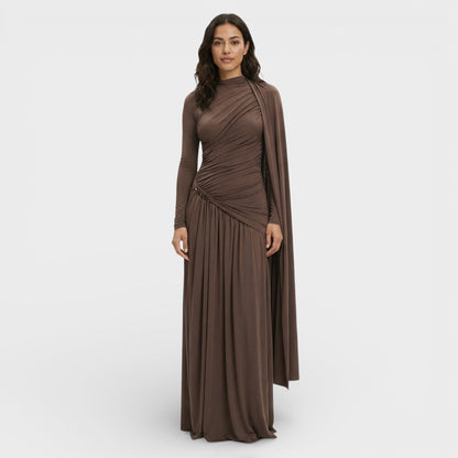 Vestido Largo Elegante Plisado
