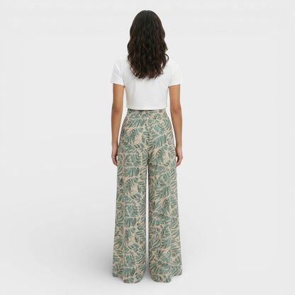 Pantalones Palazzo Estampado Floral Mujer