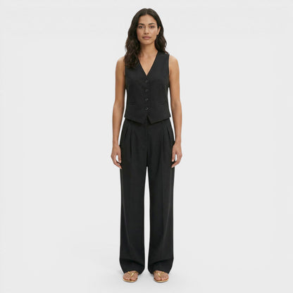 Conjunto Mujer Chaleco Oficina Pantalón