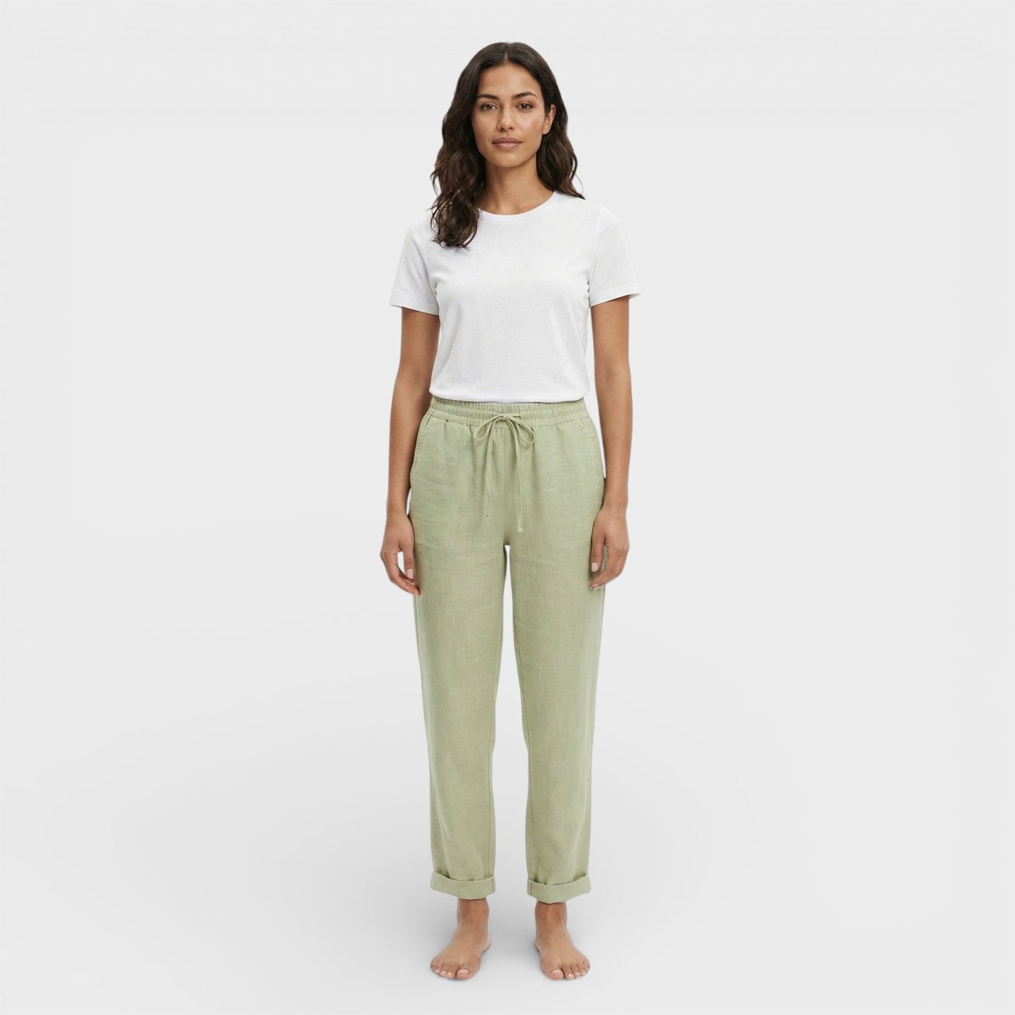 Pantalones Cómodos Mujer Cintura Elástica