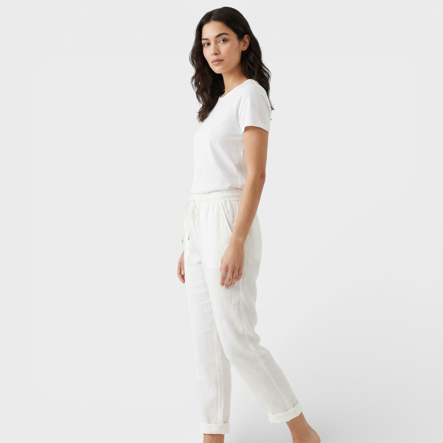Pantalones Cómodos Mujer Cintura Elástica