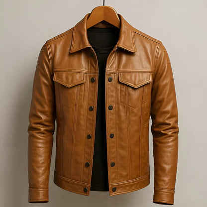 René | Chaqueta de Cuero Estilo Rider