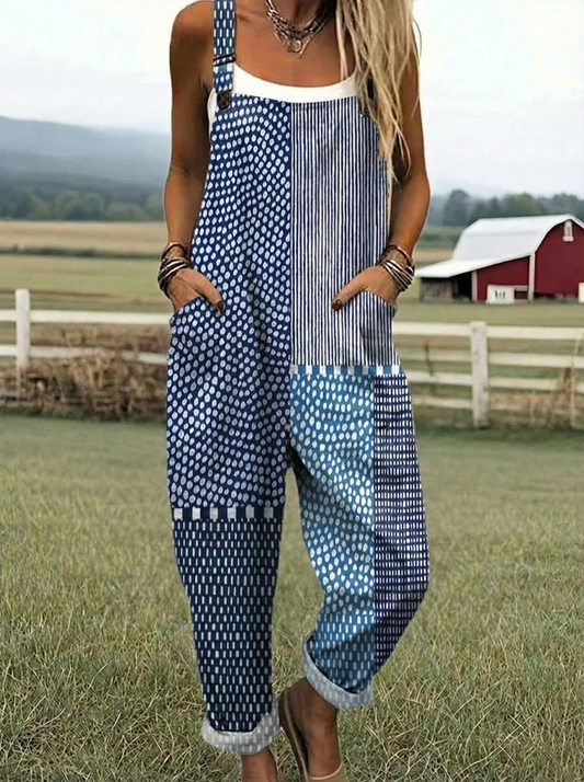 Paige | Mono Patchwork Azul