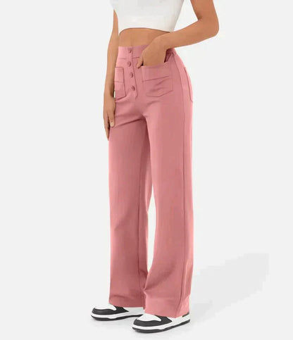 Aria | Pantalones Elásticos de Talle Alto