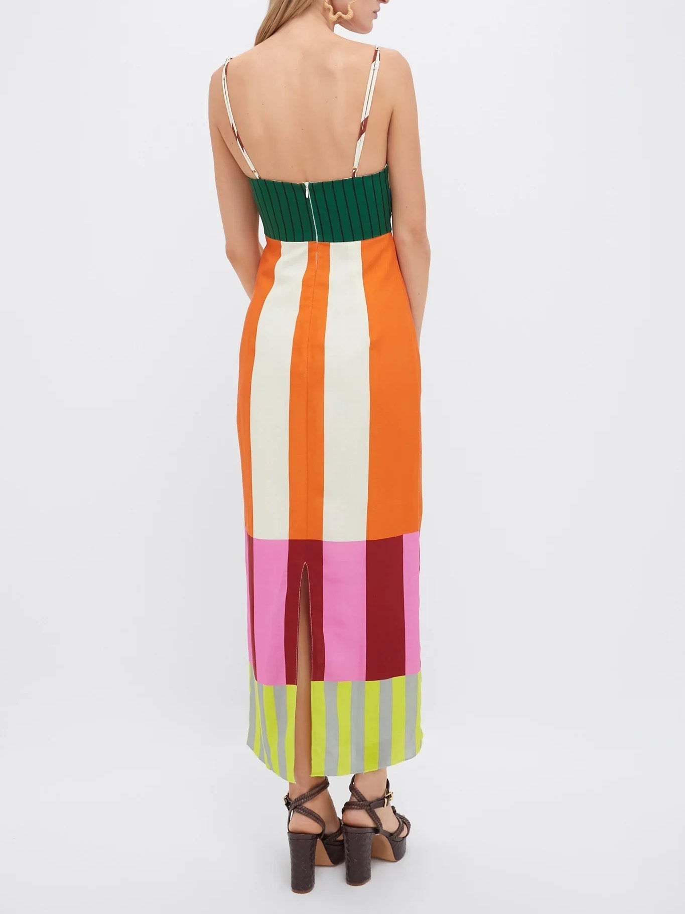 Paloma | Maxi Vestido de Rayas de Colores