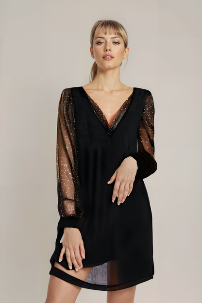 Lila | Vestido Mangas de Encaje