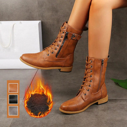 Silvia - Botas con soporte plantar de puntera redonda